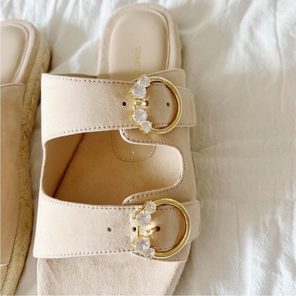 NWT STUART WEITZMAN Espadrille Flat Slide Size 9 - Picture 10 of 14